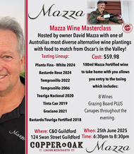 Mazza Wine Masterclass with owner David Mazza